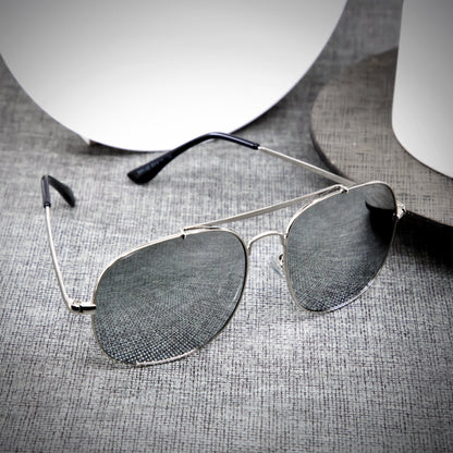 MT Mastar 002 Silver And Silver Unisex Sunglasses